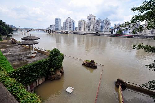 今日梧州水位回升，美丽家园焕新颜